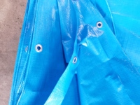 Bâche PE Bleue et Blanche 4x5m 6x8m 5pcs/10pcs/balle Imperméable pour Tentes, Auvents et Couvertures de Toit