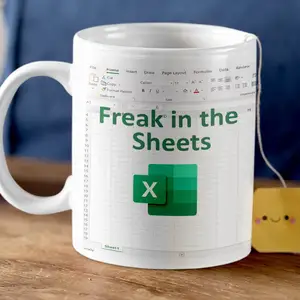 热门电子表格Excel咖啡杯跨界有趣极客陶瓷礼品杯