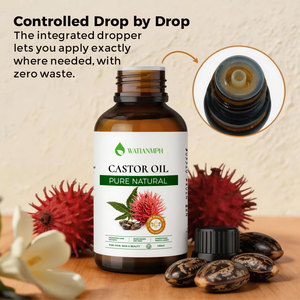 Huile de ricin noire jamaïcaine naturelle pressée à froid pour la croissance des cheveux, de la barbe et des sourcils - Product Image 4