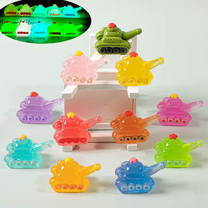 2025 Wholesale Hot-selling New Luminous Hidden DIY AccessoriesCartoon Resin Parts Car Ornaments <b>Toy</b> Products Mini <b>Tank</b> - Product Image 1