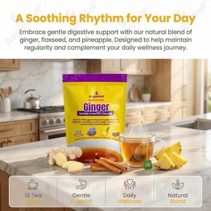 Té Herbal Natural OLLI <span class=keywords><strong>de</strong></span> <span class=keywords><strong>Jengibre</strong></span> con Semillas <span class=keywords><strong>de</strong></span> Lino, Pulpa <span class=keywords><strong>de</strong></span> Piña y Canela para un Apoyo Digestivo Suave, 15 Bolsitas <span class=keywords><strong>de</strong></span> Té por Paquete - Product Image 5