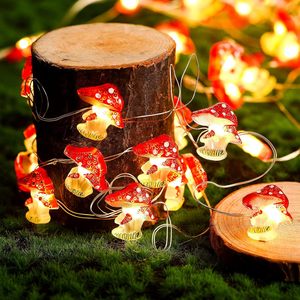 Mushroom <b>Lights</b> Outdoor Decor Cute 10FT 30LED Waterproof Energy Efficient <b>Battery</b> Operated Fairy <b>Lights</b> for Teen Party - Product Image 2