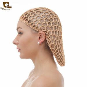 Respirant Coloré Crochet Rayonne Cheveux Accessoires Chignon Couverture Cheveux Net <span class=keywords><strong>Snood</strong></span> pour Cheveux Longs - Product Image 3