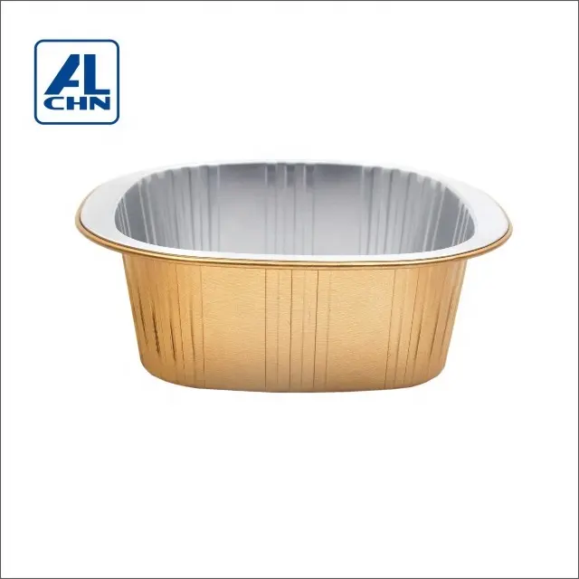 650Ml Aluminiumfolie Container Wegwerp Draagbare Outdoor Gebruik Bbq Pannen Duurzaam Trays