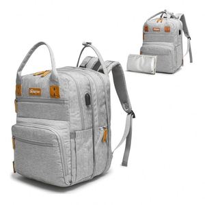 Échantillon gratuit : Sac à langer multifonction pliable, imperméable, pour poussette, sac à dos pour bébé, lit de voyage et berceau pour maman - Product Image 6