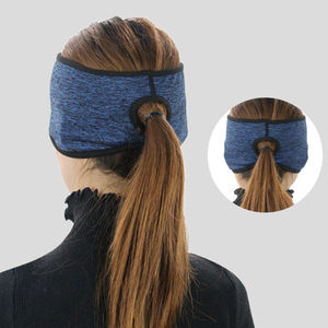 Cross Border Fleece Headband Open <b>Ears</b> For Sports Skiing Running Cycling Warm Cold Proof Ponytail Forehead <b>Protector</b> - Product Image 2