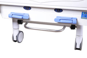 Самая продаваемая регулируемая двухфункциональная кровать с 2 рукоятками из АБС-пластика для домашнего ухода и использования в больницах, с гарантией 2 года - Product Image 4