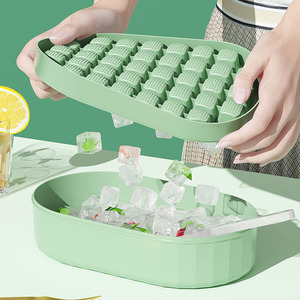 Contenedor <span class=keywords><strong>de</strong></span> Silicona <span class=keywords><strong>para</strong></span> Hielo con Tapa, <span class=keywords><strong>para</strong></span> Refrigerador, Congelador, <span class=keywords><strong>para</strong></span> Hacer <span class=keywords><strong>Paletas</strong></span> <span class=keywords><strong>de</strong></span> Hielo, Cubos <span class=keywords><strong>de</strong></span> Hielo, en Forma Cuadrada - Product Image 1