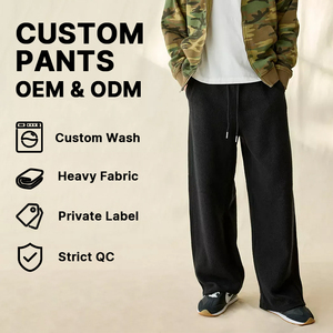 <span class=keywords><strong>Pantaloni</strong></span> Balloon da Uomo Hudao OEM ODM, <span class=keywords><strong>Neri</strong></span> Melange Pesanti, <span class=keywords><strong>con</strong></span> Coulisse, Gamba Larga, Oversize, Stile Streetwear, <span class=keywords><strong>Pantaloni</strong></span> Sportivi, Vendita all'Ingrosso - Product Image 1
