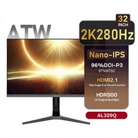 Nueva Pantalla para Juegos NanoIPS de 32 Pulgadas, 2K, 280Hz, 96% DCI-P3, Amplia Gama de Colores, ATW 98P3/AL329Q