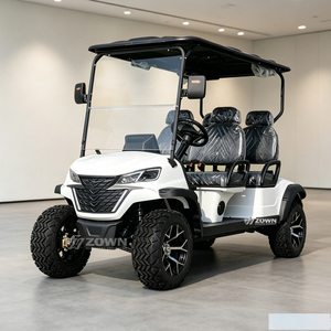 Voiturette de golf électrique 4 places d'extérieur sans pare-brise pour visites guidées - Product Image 1