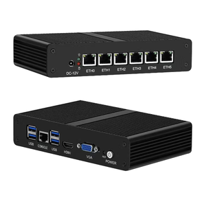 Mini PC MeetNeng J1900 avec port LAN Gigabit, DDR3 8 Go, disque dur SSD 128 Go, vidéo, nouveau serveur réseau industriel américain, routeur NANO - Product Image 1