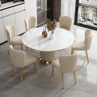 Chaises de salle à manger en or Vente en gros Luxe nordique bois Mobilier d'intérieur pour la maison Salle à manger pour restaurant Chaises de salle à manger modernes en cuir et métal