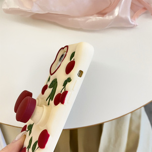 Custodia in silicone morbido ciliegio con simpatico cartone animato 3D con supporto per <span class=keywords><strong>iphone</strong></span> 15 14 13 12 <span class=keywords><strong>pro</strong></span> max <span class=keywords><strong>11</strong></span> Cover posteriore di <span class=keywords><strong>protezione</strong></span> antiurto - Product Image 6