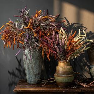 Fleurs artificielles en soie faites à la main, toucher réel, lavande et orange brûlé, pour décoration <span class=keywords><strong>de</strong></span> Thanksgiving, mariages, maison, hôtel et accessoires <span class=keywords><strong>de</strong></span> photographie - Product Image 1