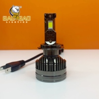 BAOBAO BB2506 Haute Puissance 200w 300W 8000k 240W H1 H4 H7 H8 H11 9005 9006 Led Super Luminosité Lumières Ampoule Phare pour Voiture