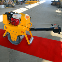 Compacteur à rouleaux vibrants à double tambour AOWEI AW-500 de 3 tonnes, moteur diesel, pour la construction de chaussées en asphalte