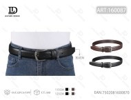 Ceinture en cuir pour homme 4,0 cm avec boucle en alliage à ardillon biseauté style décontracté - Product Image 1