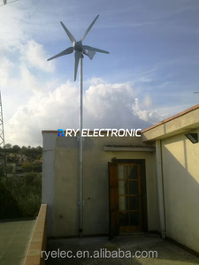 Generador de Turbinas Eólicas de Eje Horizontal de 1KW 12V 24V con Controlador de Viento Gratuito, Opción Rentable - Product Image 1