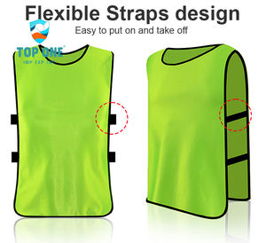 TopOne adulte enfants enfants équipe pratique hauts football formation gilet Double face Football bavoir - Product Image 3