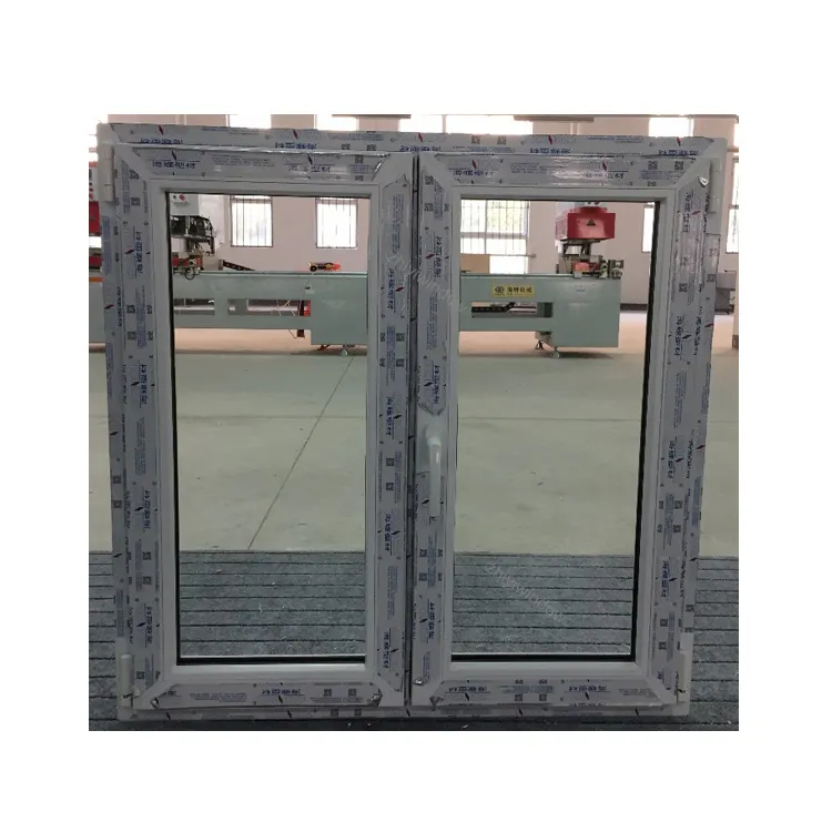 High Quality PVC Impact 4x4 Casement Tempered Glass Windows