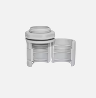 OnElecs Conduits rigides en PVC sans halogène, raccords et garnitures fendus, résistants au feu, étanches, filetage 1/4 po, -10~+70