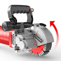 Machine à rainurer murale multifonctionnelle avec visée laser automatique pour découpe et rainurage de murs