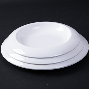 Japanische tiefweiße Melamin Abendessen Serviert eller Unzerbrechlicher Luxus Moderner Restaurant Service für Veranstaltungen Restaurants Fabrik - Product Image 4