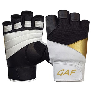 GAF Gants de levage demi-doigts antidérapants de haute qualité Logo personnalisé Haltérophilie Entraînement de fitness - Product Image 1