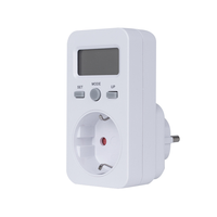 DDS105-EU Prise programmable intégrée 16A 230V 7 jours avec écran LCD pour le suivi des coûts et la planification de la consommation d'énergie