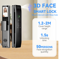 Nuevo producto TTlock Tuya APPFace Scene Smart WiFi Tarjeta de código digital Desbloqueo de teléfono inteligente Huella digital Cerradura de puerta inteligente completamente automática
