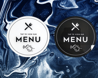 Carte NFC en acrylique pour avis Google, menu NFC, carte d'avis Google, autocollant de table NFC en acrylique pour restaurant