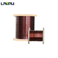 Fil de cuivre rectangulaire émaillé de 3 mm x 8 mm utilisé pour le rembobinage du moteur de compresseur triphasé du système de climatisation