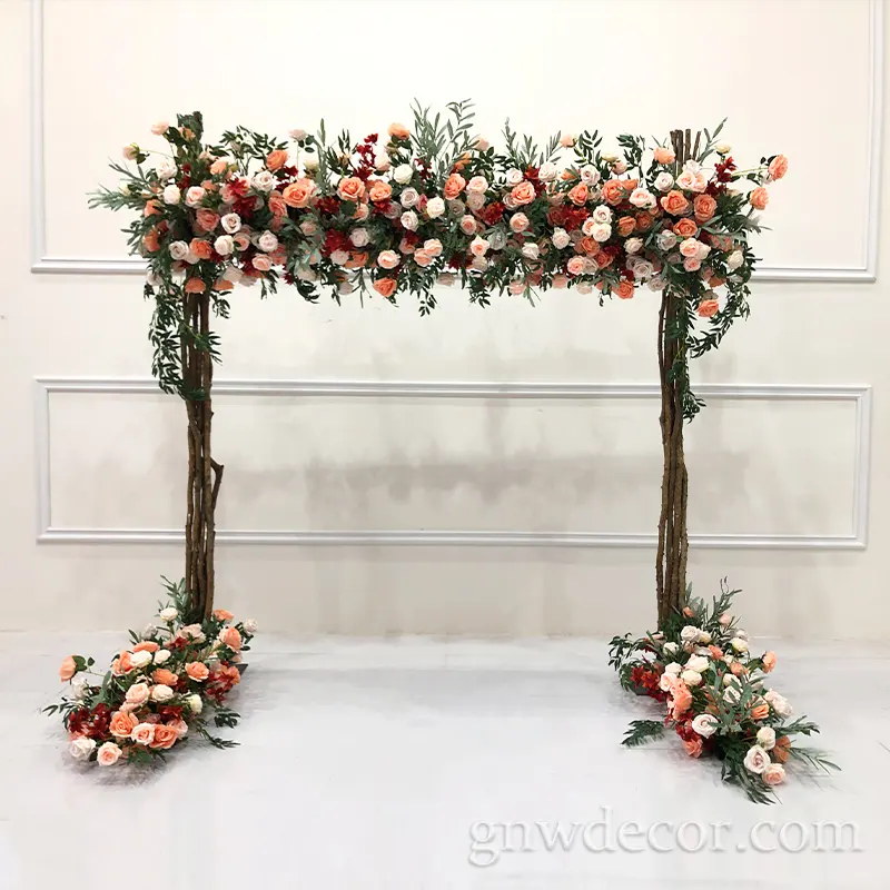 GNW artificial flower Green Plant arch garden wedding arch artificial arch home decoration event stage backdrop
