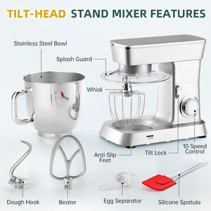 Wholesale High-Power 2200W 10L Capacity Household Stand <b>Mixer</b> Planetary <b>Food</b> Dough Kitchen Appliance Mixing Bowl for Cake Bread - Product Image 5