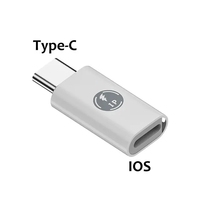 Mini Adaptateur 8 Broches Lightning vers USB-C pour iPhone 11 12 13 14 15 Pro Max Samsung S20 S21, Convertisseur de Charge iOS vers USB-C