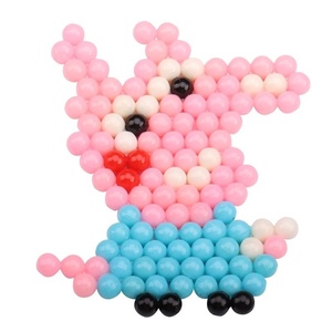 Jouet éducatif de puzzle de perles DIY pour filles de 4 à 6 ans avec autocollants à la brume d'eau en TPE/TPR et pâte de cristal - Product Image 5