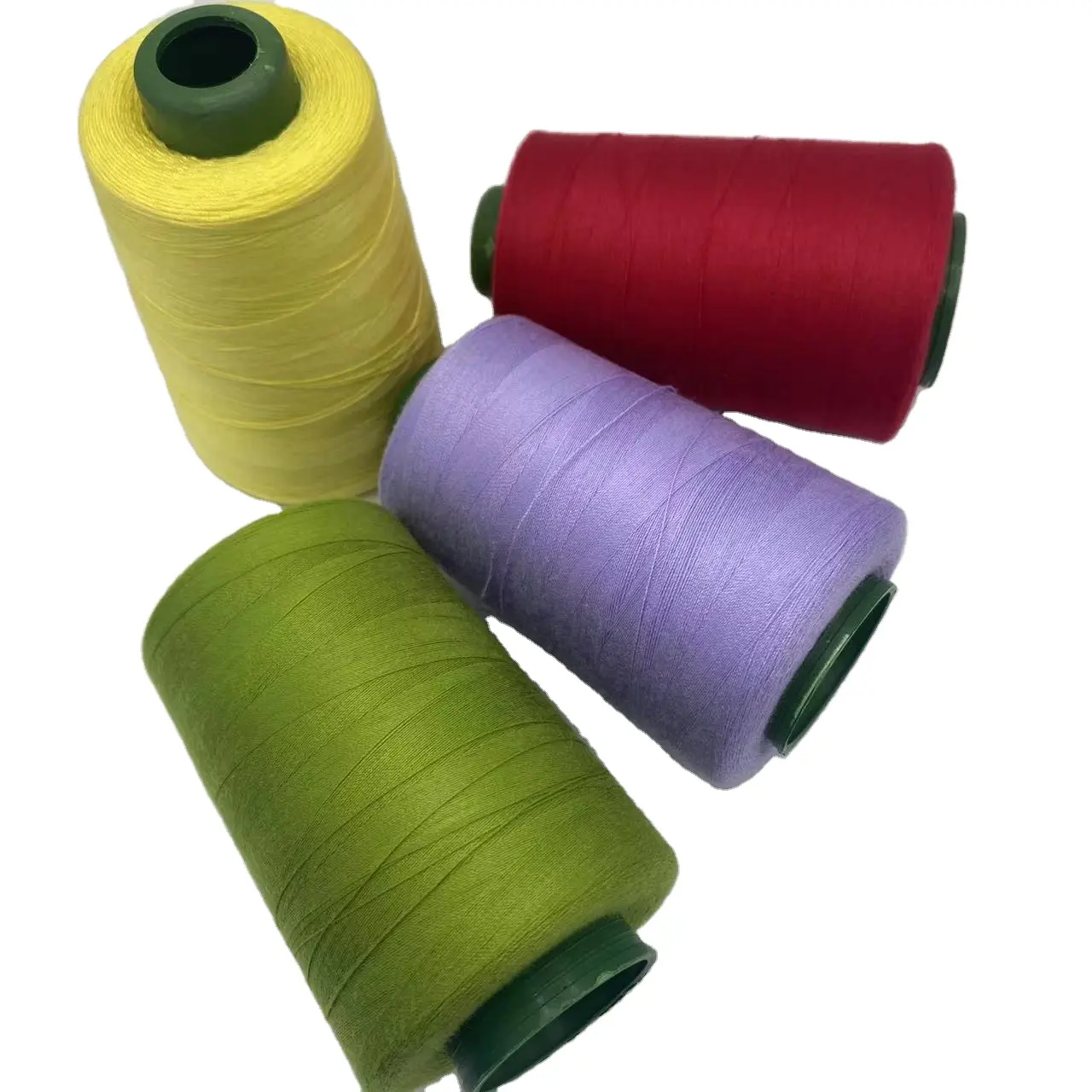 Fil à coudre bon marché en gros 100% fil à coudre en polyester filé 40/2 3000yds avec différentes couleurs