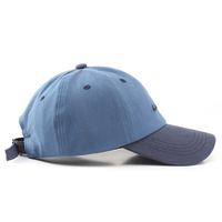 Casquettes de baseball pour femmes en sergé de coton brodé de lettres personnalisées Logo Chapeaux de papa Hip Hop à 6 panneaux réglables deux tons pour hommes