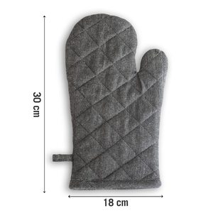 Ensemble de gants de four rayés imprimés, tablier en coton personnalisé et gants de four écologiques résistants à la chaleur - Product Image 4