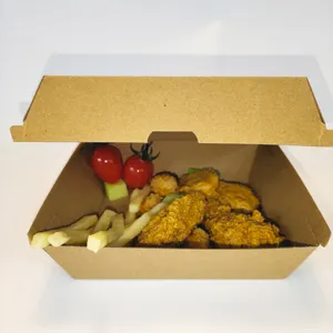 Wholesale Eco Friendly Food Package Box Food Container Burger Paper Box