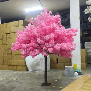 S0615 200Cm 7ft Hotel Bloem Nep Bloemenboom Kunstmatige Plant Roze Kersenbloesem Boom Voor Bruiloft Decoratie