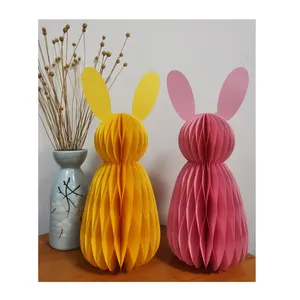 Lapin de pâques vintage en papier, ornements de pâques, pour les décorations de pâques