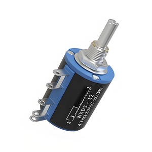 Potenciómetro bobinado de 10 vueltas, 2W, 1K Ω/<span class=keywords><strong>2.2K</strong></span> Ω/4.7K Ω/10KΩ, resistencia variable industrial de precisión, 1K, 2W, 1K - Product Image 3