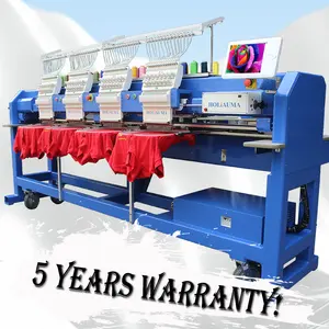 Tajima/happy/swf type 4 head embroidery machine second hand barudan c ap/tshirt/flat/chain stitch computer embroidery machine