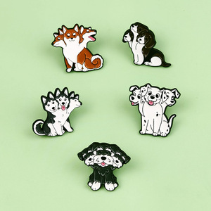 Cerberus <strong>Dogs</strong> Enamel Pins Fun Kawaii Akita Shiba Inu Brooches Bag Hat Lapel Pin Badge Men Women Jewelry Gift for <strong>Dog</strong> Lover <strong>Fans</strong> - Product Image 3