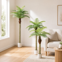Grand palmier artificiel de haute qualité pour la décoration intérieure, l'aménagement paysager, la mise en espace des jardins et les décorations de fêtes