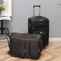 Fournisseur chinois chariot à bagages tourage valise à main en tissu oxford bagage souple pour hommes