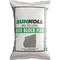 Mortier de jointoiement fin BLOCK FIXO (K-05) pour blocs AAC modifiés aux polymères, adhésif haute résistance, formule de collage au ciment pour béton