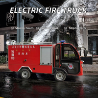Camion de pompiers électrique à quatre roues personnalisé avec nouvelle pompe à eau, réservoir de mousse et réservoir de lutte contre l'incendie